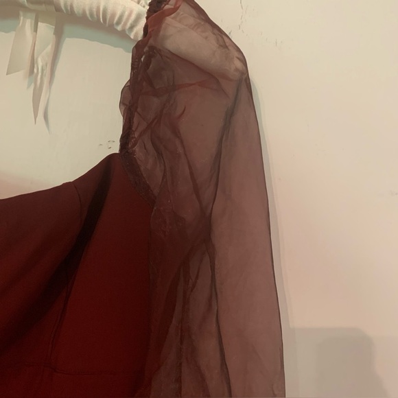 Fashion Nova Womens Cocktail Clubwear Sheer Puff Long Sleeve Mini Dress Size XL - Picture 9 of 14